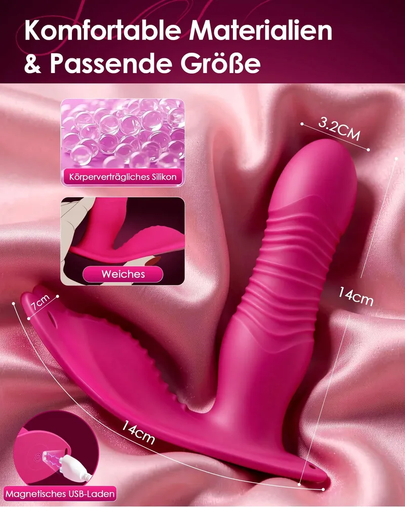 CACUOLA Vibrator Dildo Stootfunctie Met Afstandsbediening — foto 7
