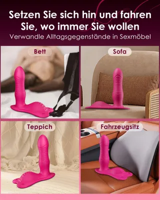CACUOLA Vibrator Dildo Stootfunctie Met Afstandsbediening — miniatuur 4