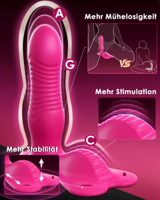 CACUOLA Vibrator Dildo Stootfunctie Met Afstandsbediening — miniatuur 3