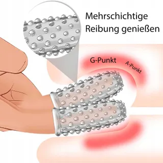 FINGERHÜLLEN 2 Vingerhoesjes Klitoris G-Punkt Stimulator — miniatuur 4