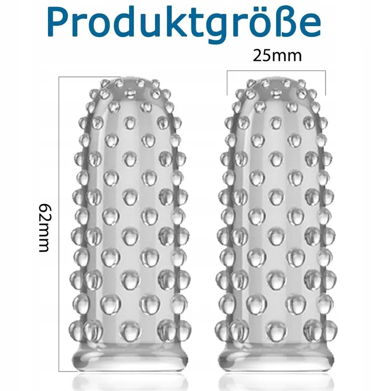 FINGERHÜLLEN 2 Vingerhoesjes Klitoris G-Punkt Stimulator — foto 2