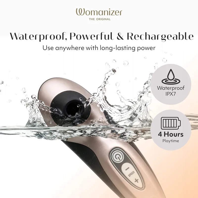 WOMANIZER Pro40 Klitorisstimulator Vibrator Waterdicht Rosegoud — foto 3