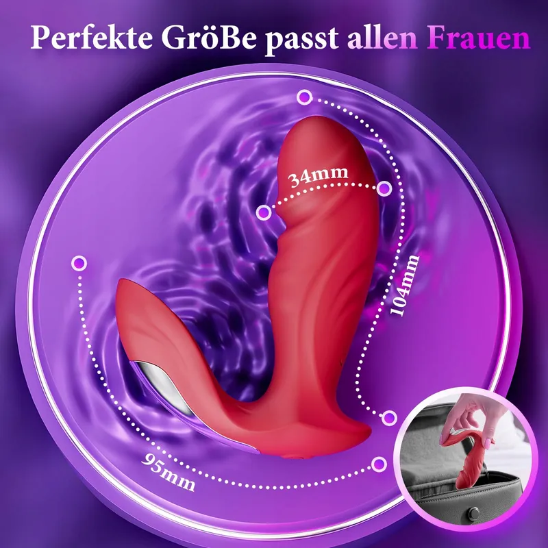 BUTTERFLY Vibrator Voor Vrouwen Met App 9 Modi Stimulator — foto 6