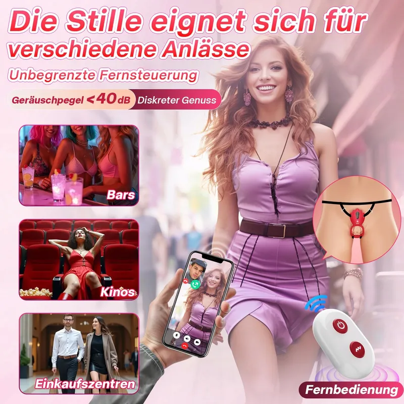 TAGNAFF BDSM Vibratorenset App Stille Vlinder Vibrator — foto 5