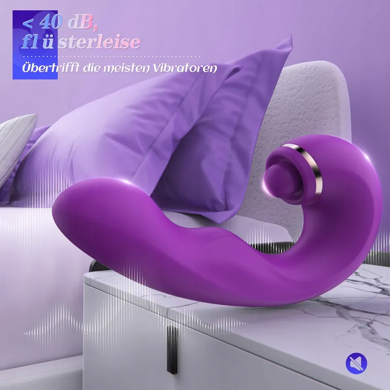 3-in-1 Siliconen Vlinder Vibrator Vrouwen Koppels App — foto 6