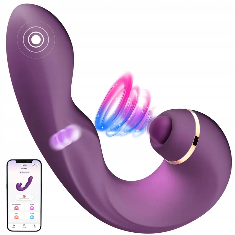 3-in-1 Siliconen Vlinder Vibrator Vrouwen Koppels App — foto 1