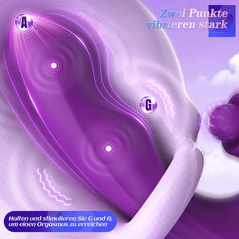 3-in-1 Siliconen Vlinder Vibrator Vrouwen Koppels App — foto 4
