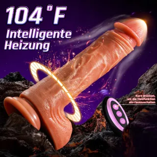 XXLTOYS Vibrerende Dildo 5-in-1 Verwarming Zuigfunctie — miniatuur 6
