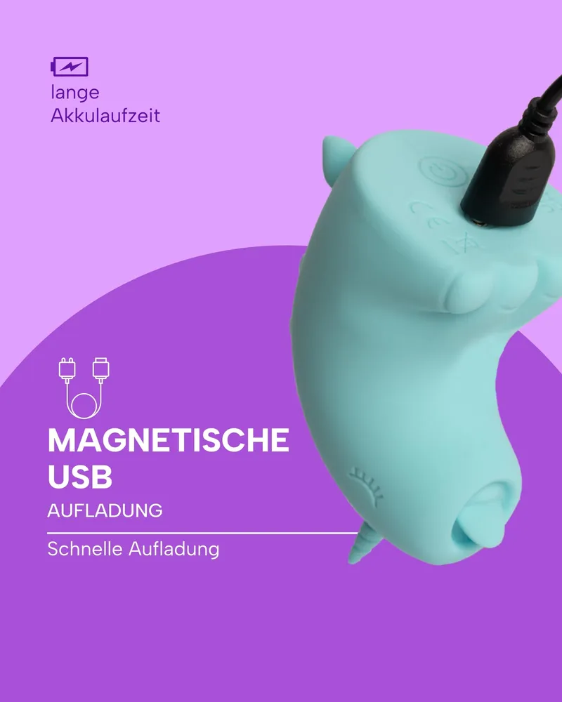 MYSECRETCASE Klitoris Stimulator Golfvibrator 10 Standen Waterdicht USB — foto 3