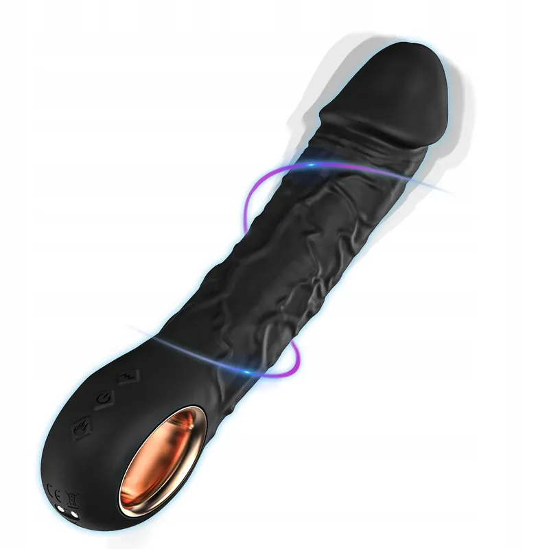 Diloschwanz Vibrator 22cm Verwarming 10 Standen — foto 8