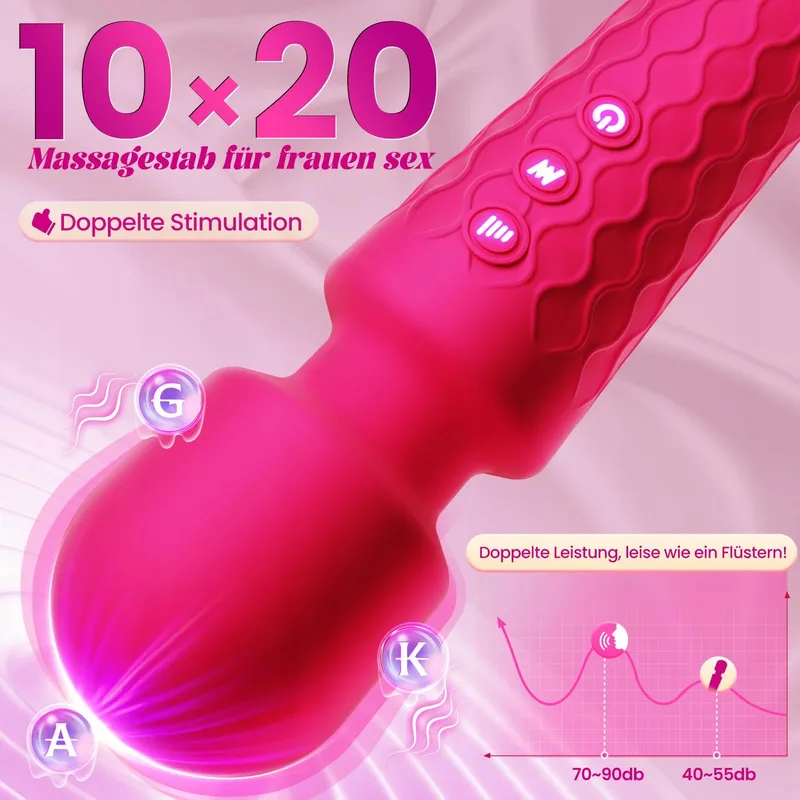 GOBEKEN Dildo Vibrator App Bediening 20 Standen Roze — foto 2