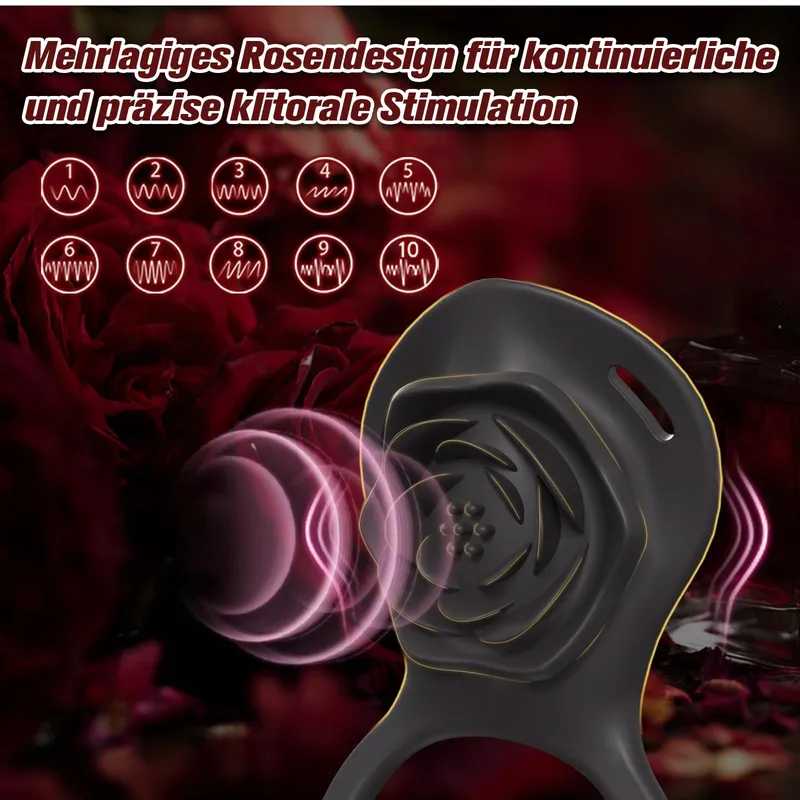 ROSE BDSM Vibratorenset Voor Paren Met Afstandsbediening Klitorismassage — foto 5