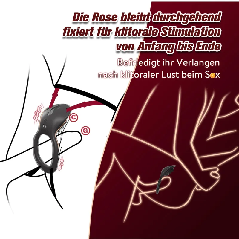 ROSE BDSM Vibratorenset Voor Paren Met Afstandsbediening Klitorismassage — foto 2