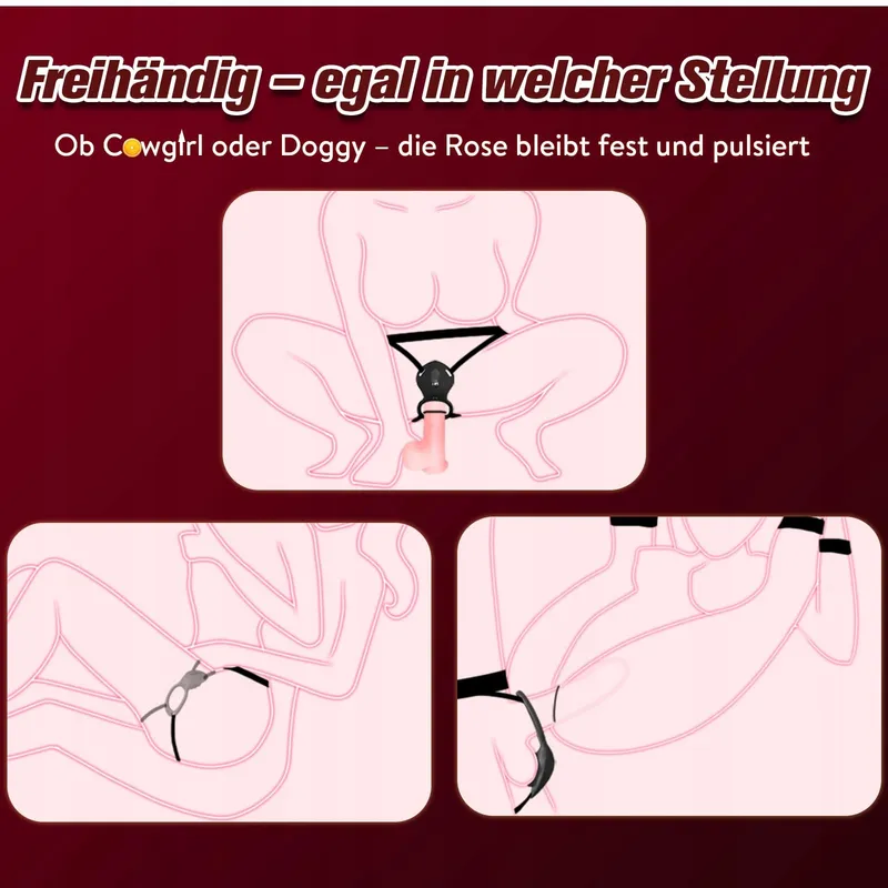 ROSE BDSM Vibratorenset Voor Paren Met Afstandsbediening Klitorismassage — foto 3