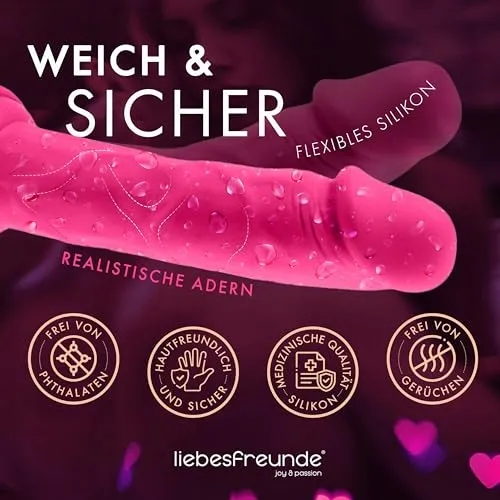 LIEBESFREUNDE Realistische Siliconen Dildo 20cm Met Zuignap Voor Vrouwen — foto 2