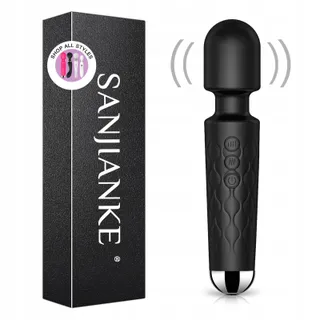 Vrouwen Vibrator G-Punt Klitoris Stimulator 8x20 Standen Zwart — miniatuur 1