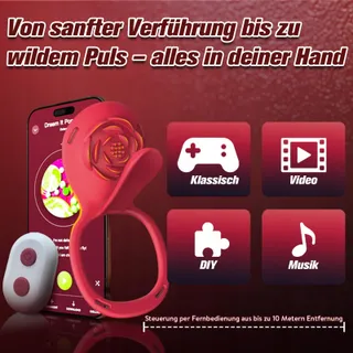 ROSE VIBRATION BDSM Vibratorenset Afstandsbediening Stil — miniatuur 5