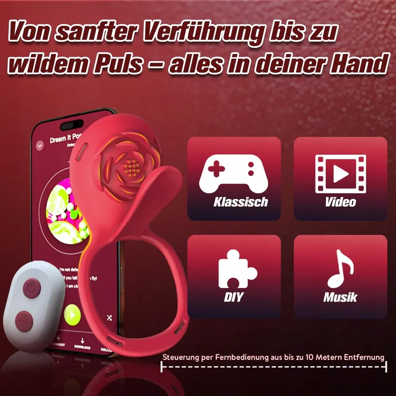ROSE VIBRATION BDSM Vibratorenset Afstandsbediening Stil — foto 5
