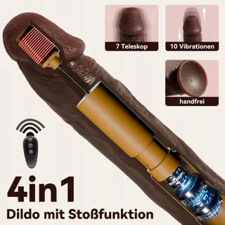 Realistische Vibrator XXL 30cm Elektrisch Dildo Zwart — miniatuur 6