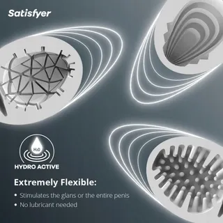 SATISFYER Masturbator Egg Set 3-delig Hydro-Actief TPE — miniatuur 2