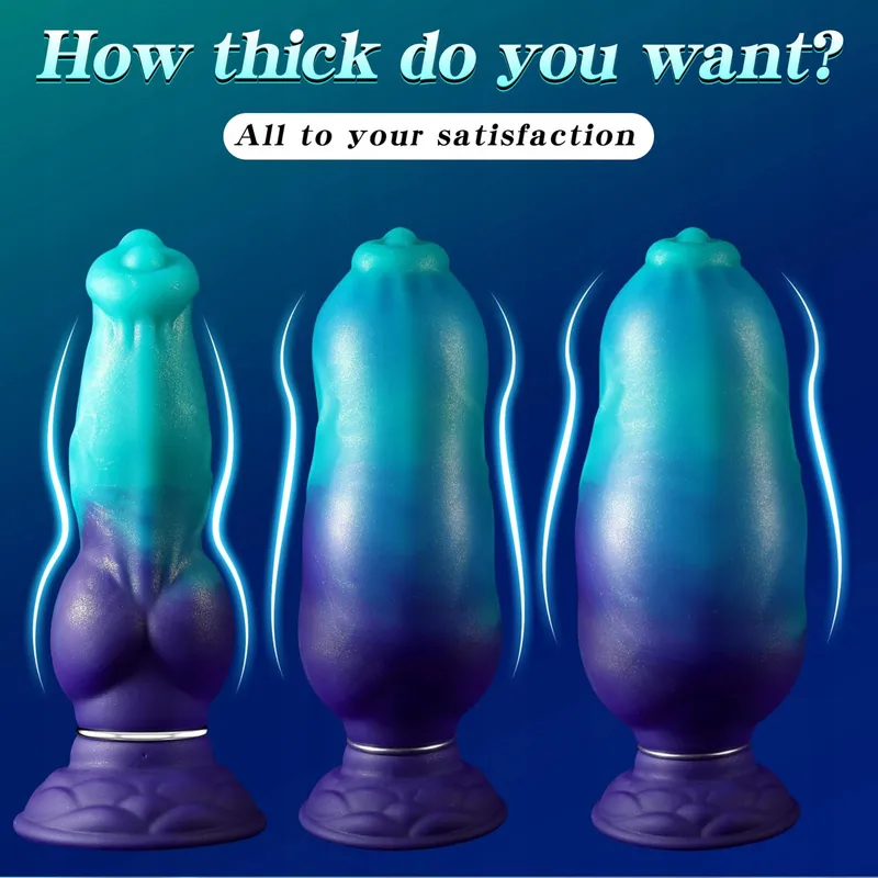THLSEXY Hondendildo Opblaasbare Anale Plug Silicone XXL — foto 6