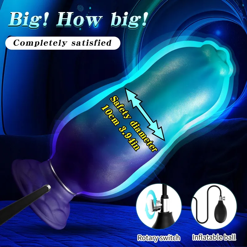 THLSEXY Hondendildo Opblaasbare Anale Plug Silicone XXL — foto 4