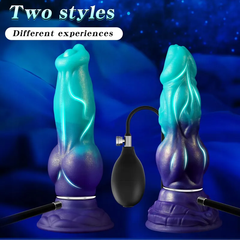 THLSEXY Hondendildo Opblaasbare Anale Plug Silicone XXL — foto 3