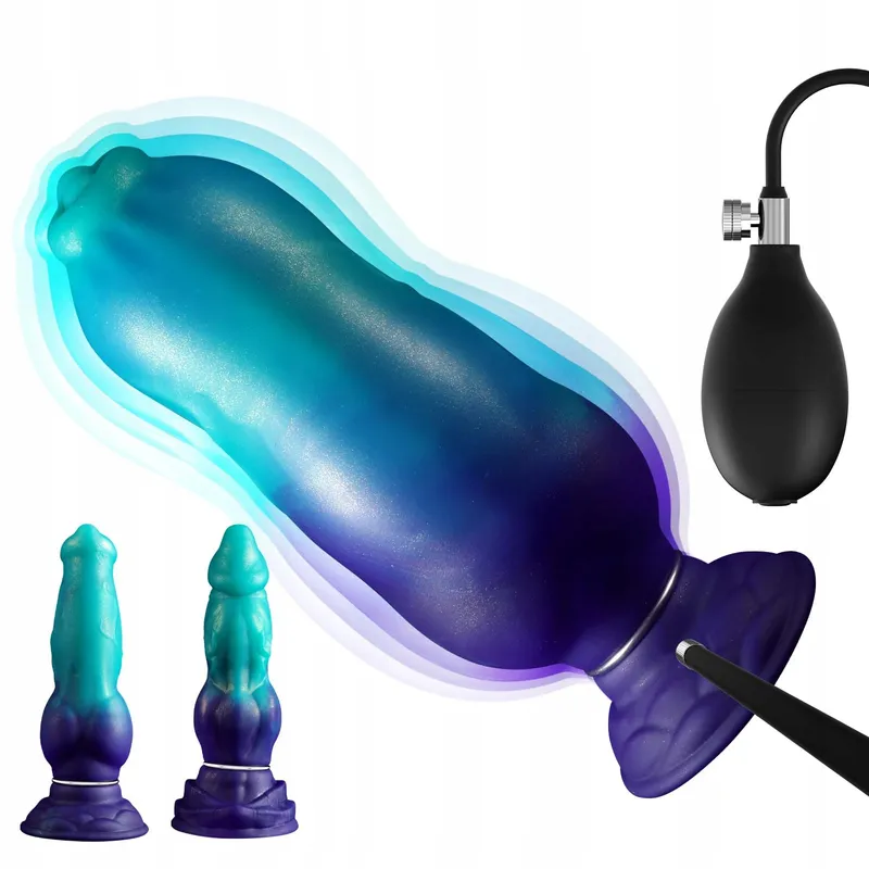 THLSEXY Hondendildo Opblaasbare Anale Plug Silicone XXL — foto 1
