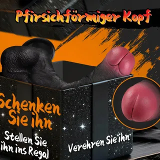 PRONFANS Realistische Dildo 28cm Silicone Zwart Sterke Zuignap — miniatuur 7