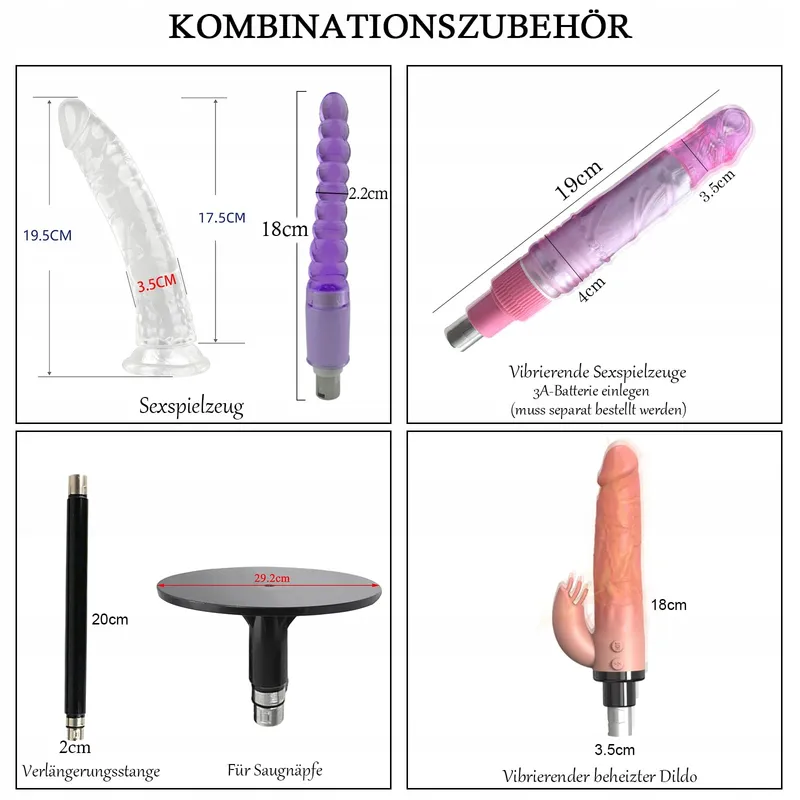 Nieuwe Automatische Sekmachine met Dildo Vrouwen Mannen Paren — foto 2