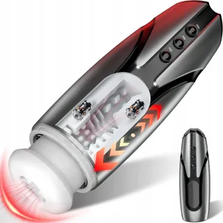 FANTASY Elektronische Masturbator Mannen Vibratie Telescoopfunctie