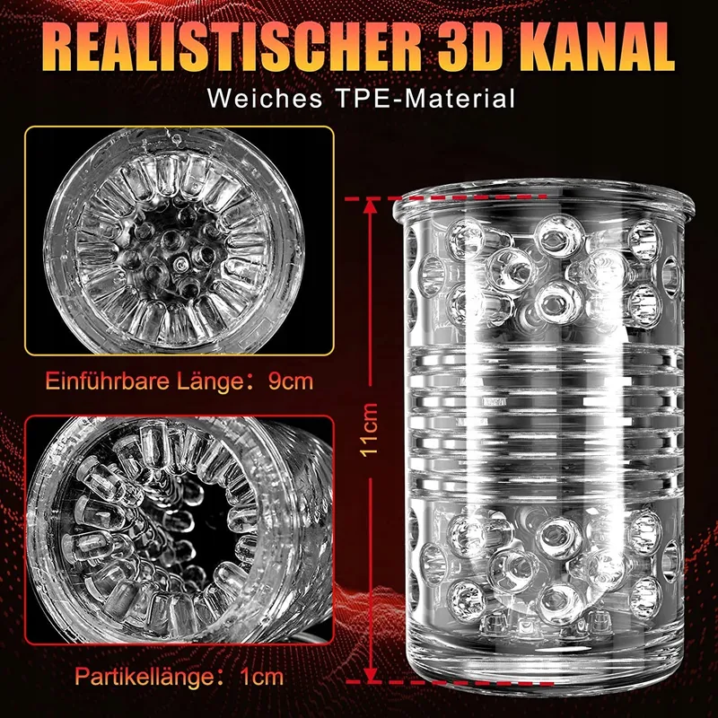 HONEYEXP Elektrische Masturbator 7 Standen Telescoop Rotatie — foto 5