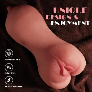 3-in-1 Realistische Masturbator Mannen 3D Effect — miniatuur 3
