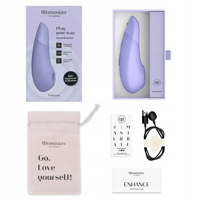 WOMANIZER Enhance Clitorisvibrator met Zuigfunctie Waterdicht — foto 8