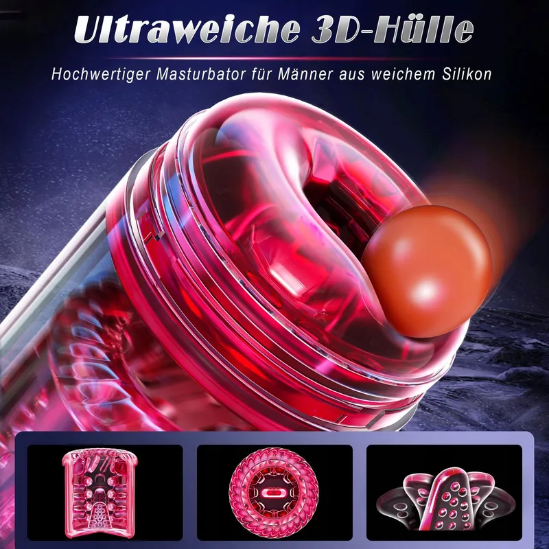 Automatische Masturbator Voor Mannen Rotatie Vibratie Zuigen — foto 8