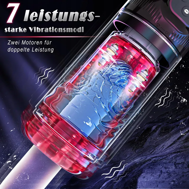 Automatische Masturbator Voor Mannen Rotatie Vibratie Zuigen — foto 4