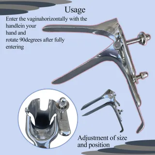 BDSMJOY Schamlippenspreizer 2-delig Verstelbaar RVS Dilatoren — miniatuur 4