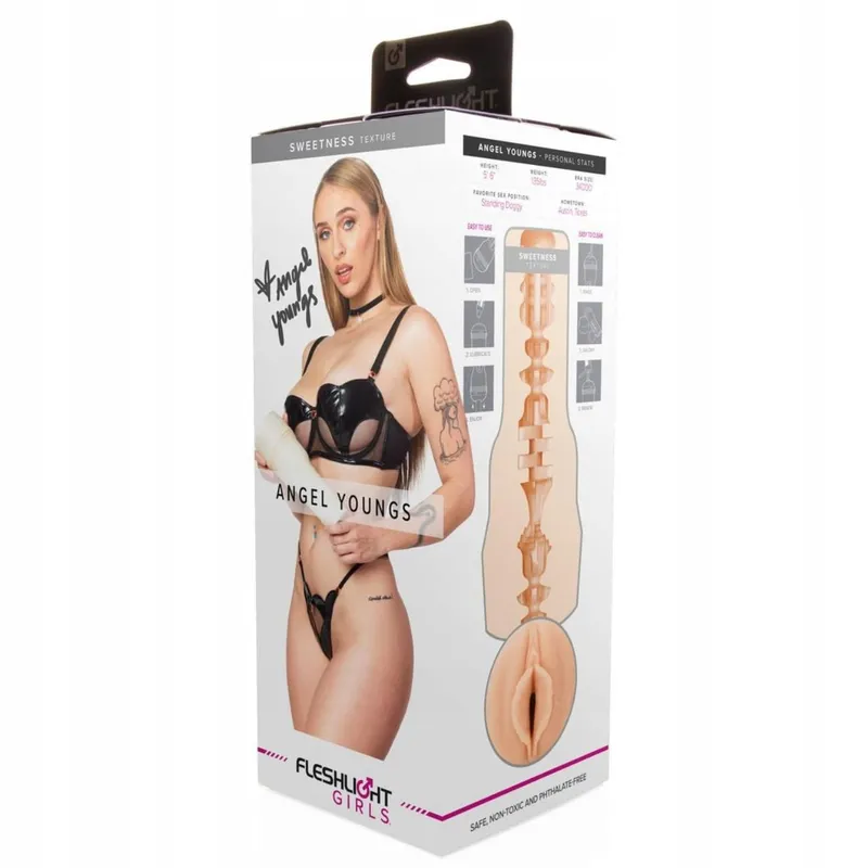 FLESHLIGHT Angel Youngs Sweetness Masturbator SuperSkin — foto 6