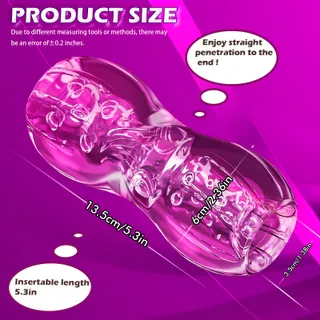 Transparante 3D Realistische Pocket Vagina Masturbator Mannen — miniatuur 4