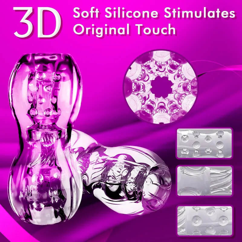 Transparante 3D Realistische Pocket Vagina Masturbator Mannen — foto 3