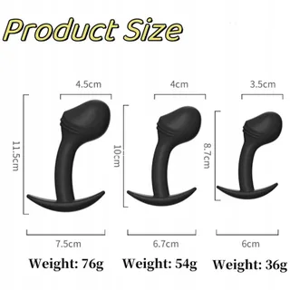Anal Plug Set met Veiligheidsgreep Dildo Prostaat — miniatuur 6