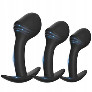 Anal Plug Set met Veiligheidsgreep Dildo Prostaat — miniatuur 1