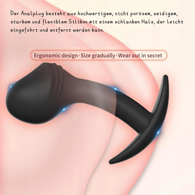 Anal Plug Set met Veiligheidsgreep Dildo Prostaat — foto 2