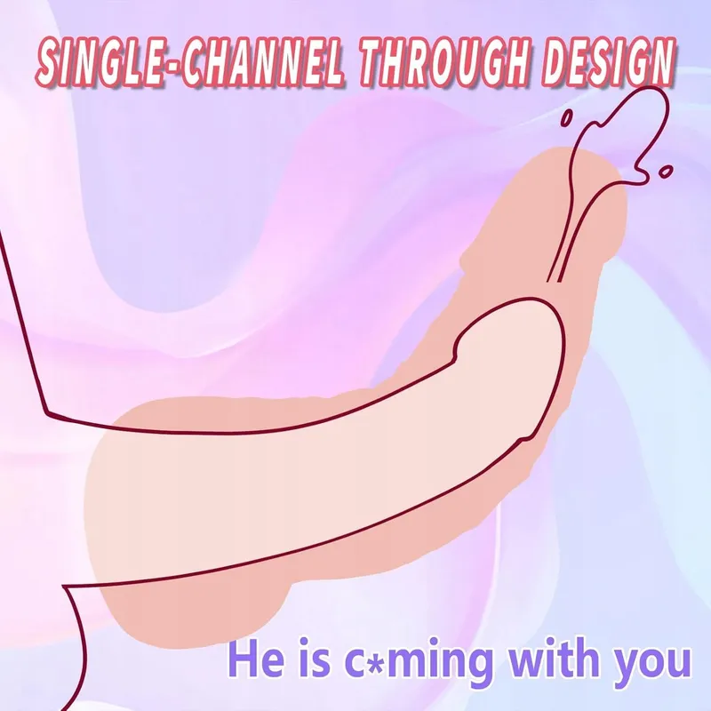 Mannelijke Dildo 2-in-1 Realistische Masturbator 9 Inch Anus Pocket — foto 4