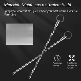 BDSMJOY Stalen Dilator 245mm Penis Plug Prostaatstimulatie — miniatuur 6