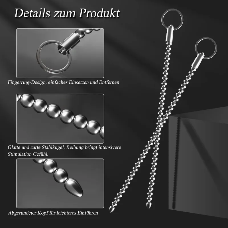 BDSMJOY Stalen Dilator 245mm Penis Plug Prostaatstimulatie — foto 4