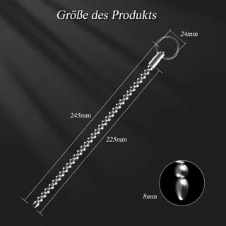 BDSMJOY Stalen Dilator 245mm Penis Plug Prostaatstimulatie — miniatuur 2