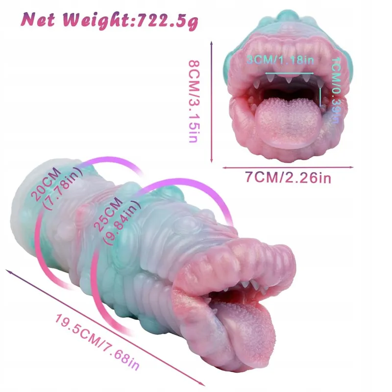 JIXAXE Monster Masturbator Deep Throat Stimulatie — foto 2