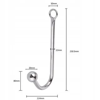 SXOVO Metalen Anale Haak Stalen Plug met 30mm Bal — miniatuur 2