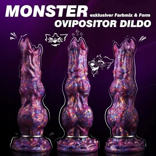 MONSTER DILDO Ovipositor 25cm Alien Siliconen Zuignap — foto 3